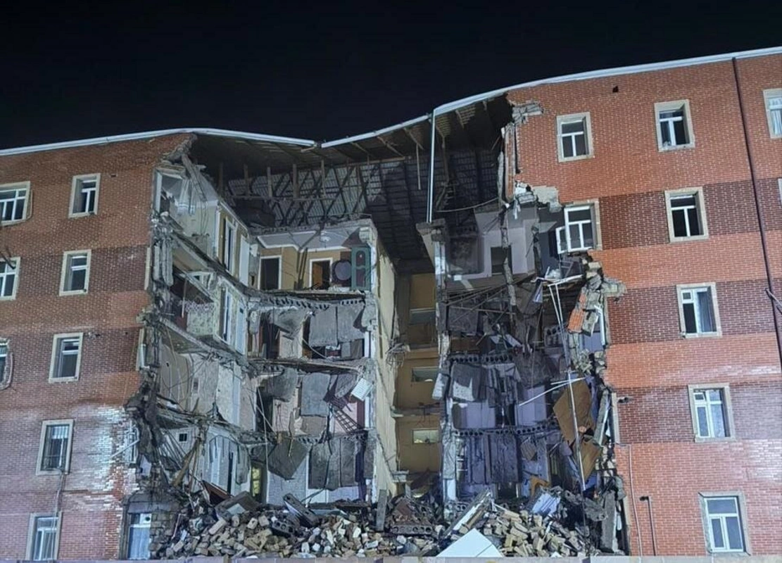 Goranboyda çökən binanın sakinləri yeni mənzillərlə təmin ediləcək