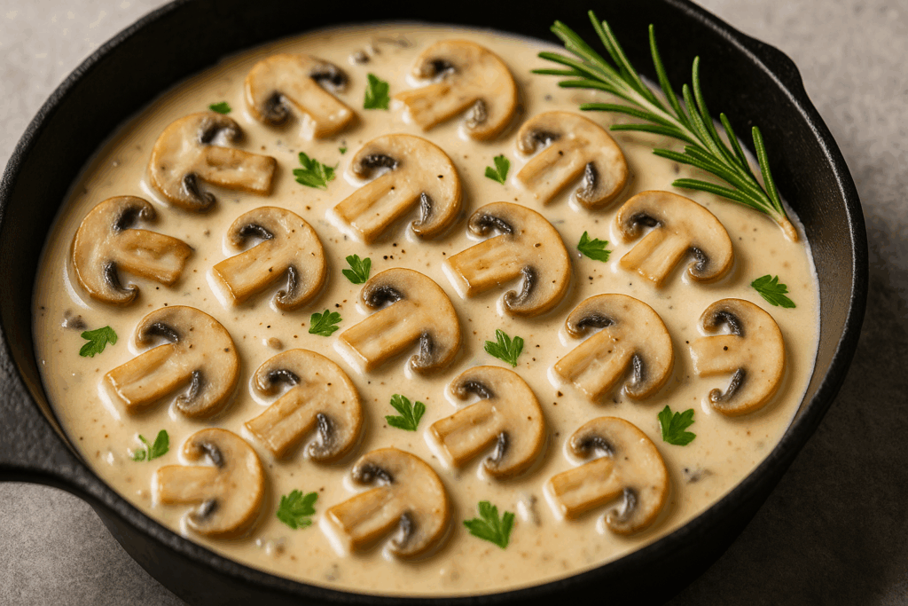 Qış menyusunun trendi: Göbələkli krema sousu – Sadə və ləzzətli resept