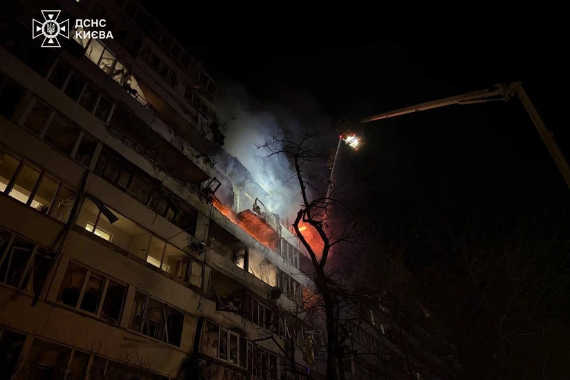 Kiyevə kütləvi raket və dron hücumu: Ölənlər və yaralananlar var