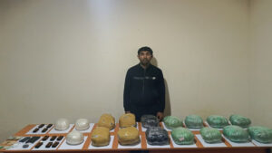 18 kiloqrama yaxın narkotiki PUA ilə Azərbaycana keçirmək istədi, yaxalandı – FOTO