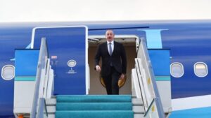 İlham Əliyev Özbəkistana səfər edib