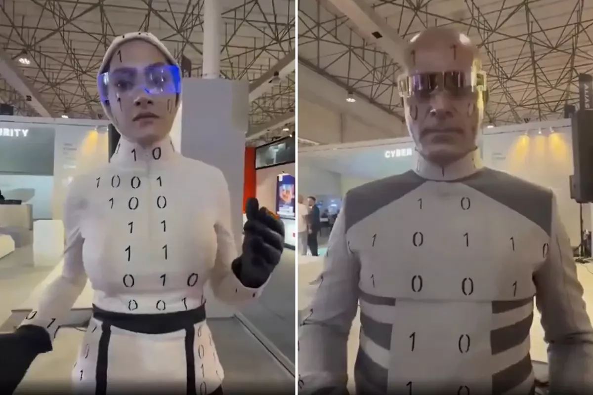 İran dünyanı belə aldatdı: Sərgidəki robotlar insan çıxdı – VİDEO