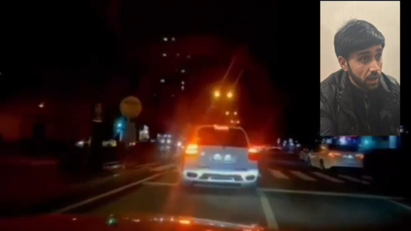 Bakıda “Porsche” ilə avtoxuliqanlıq edən sürücü həbs edildi – VİDEO