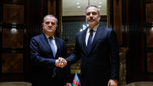 Ceyhun Bayramov Hakan Fidanla görüşüb