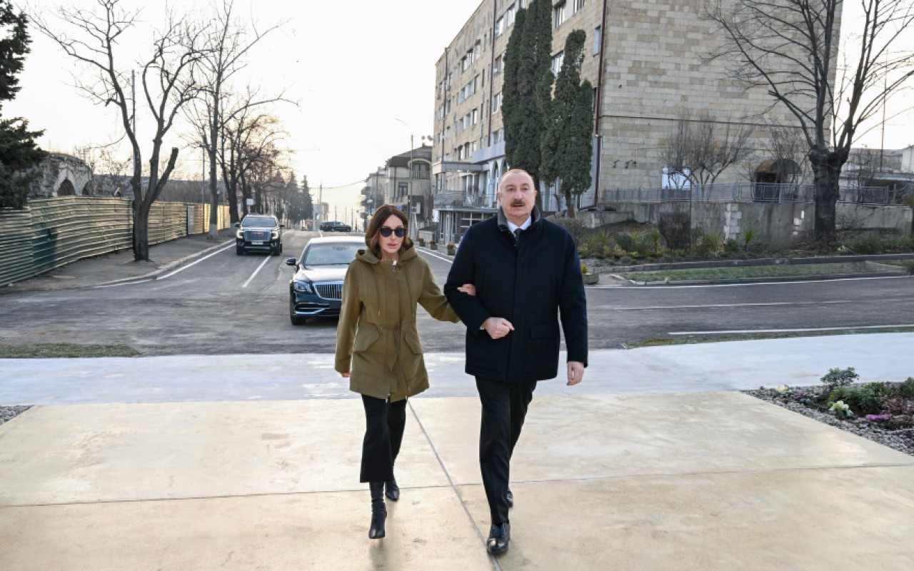 Prezident və xanımı Xankəndidə açılışda – FOTOLAR