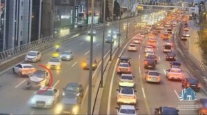 Bakıda “toy karvanı”nda qəza ANBAAN GÖRÜNTÜLƏNDİ – VİDEO