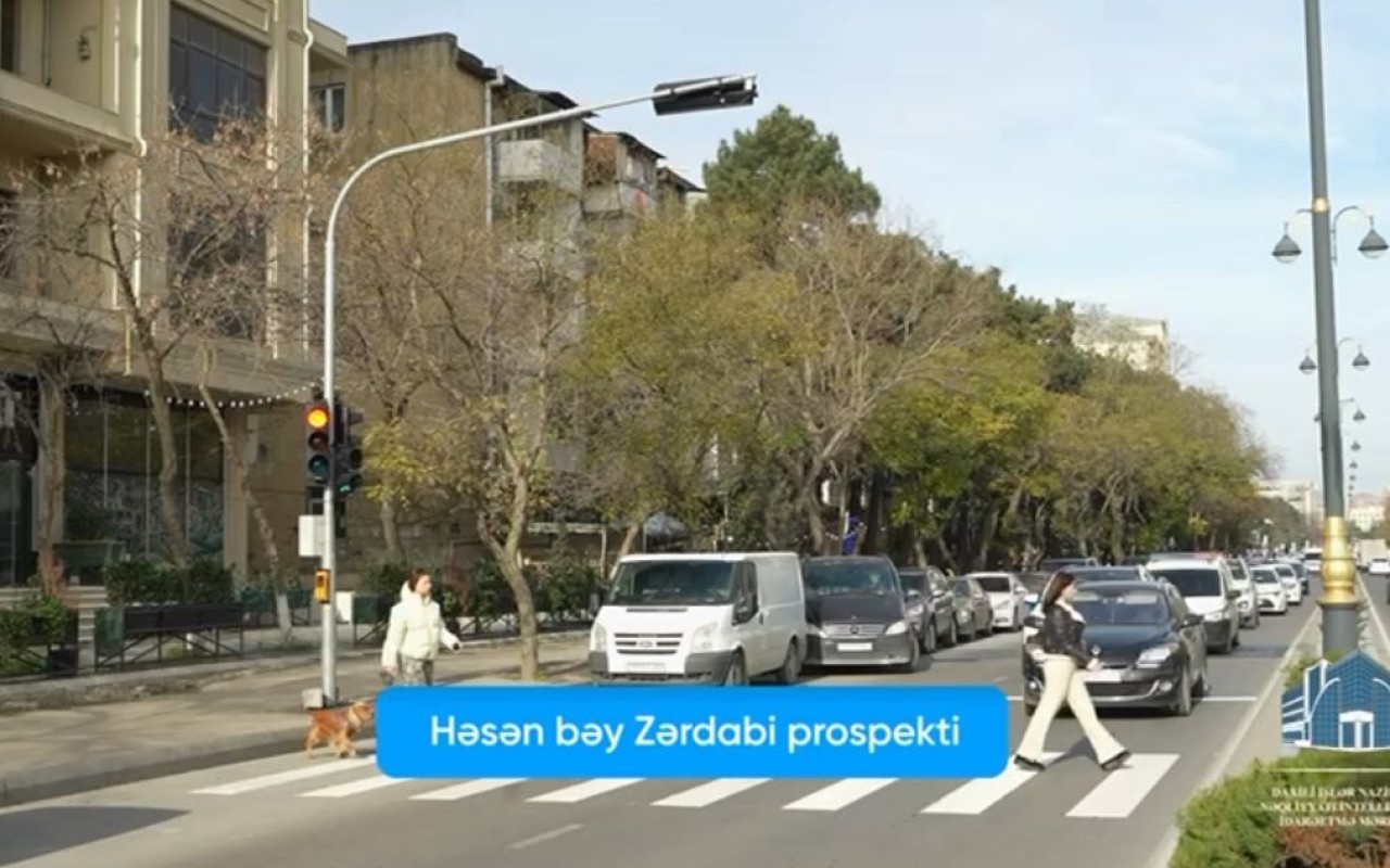 Bakının bu yollarında yeni svetoforlar quraşdırılıb – VİDEO