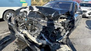 Sumqayıtda 6 avtomobil bir-birinə girdi – FOTOLAR